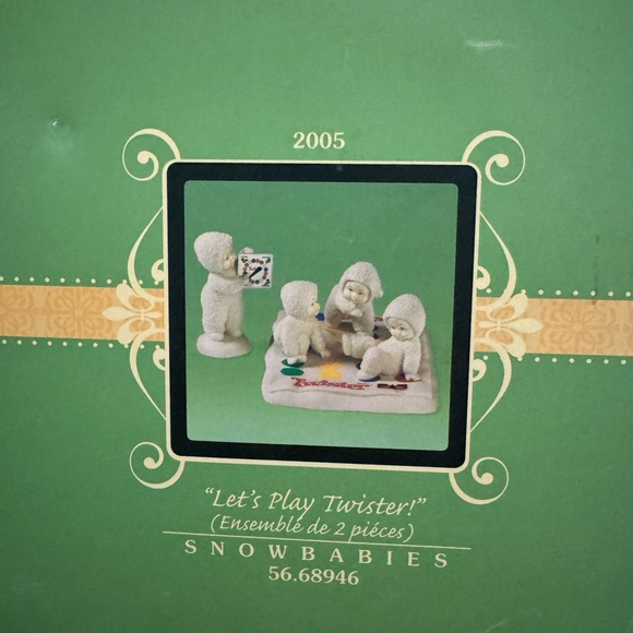 Dept 56 Collectible Snowbabies Let’s Play Twister Hasbro 2006 - Picture 9 of 12